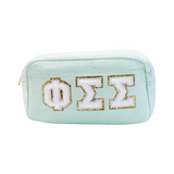 Chenille Sorority Cosmetic Bag
