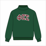 Kensington Sorority Embroidered Mock Neck - Forest