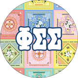 Phi Sigma Sigma Summer Days Sorority Button