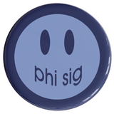 Phi Sigma Sigma Smile Sorority Button