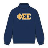 Classic Twill Sorority Embroidered Mock Neck