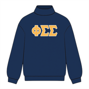 Classic Twill Sorority Embroidered Mock Neck