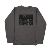 Phi Sigma Sigma Block Sorority Sweatshirt