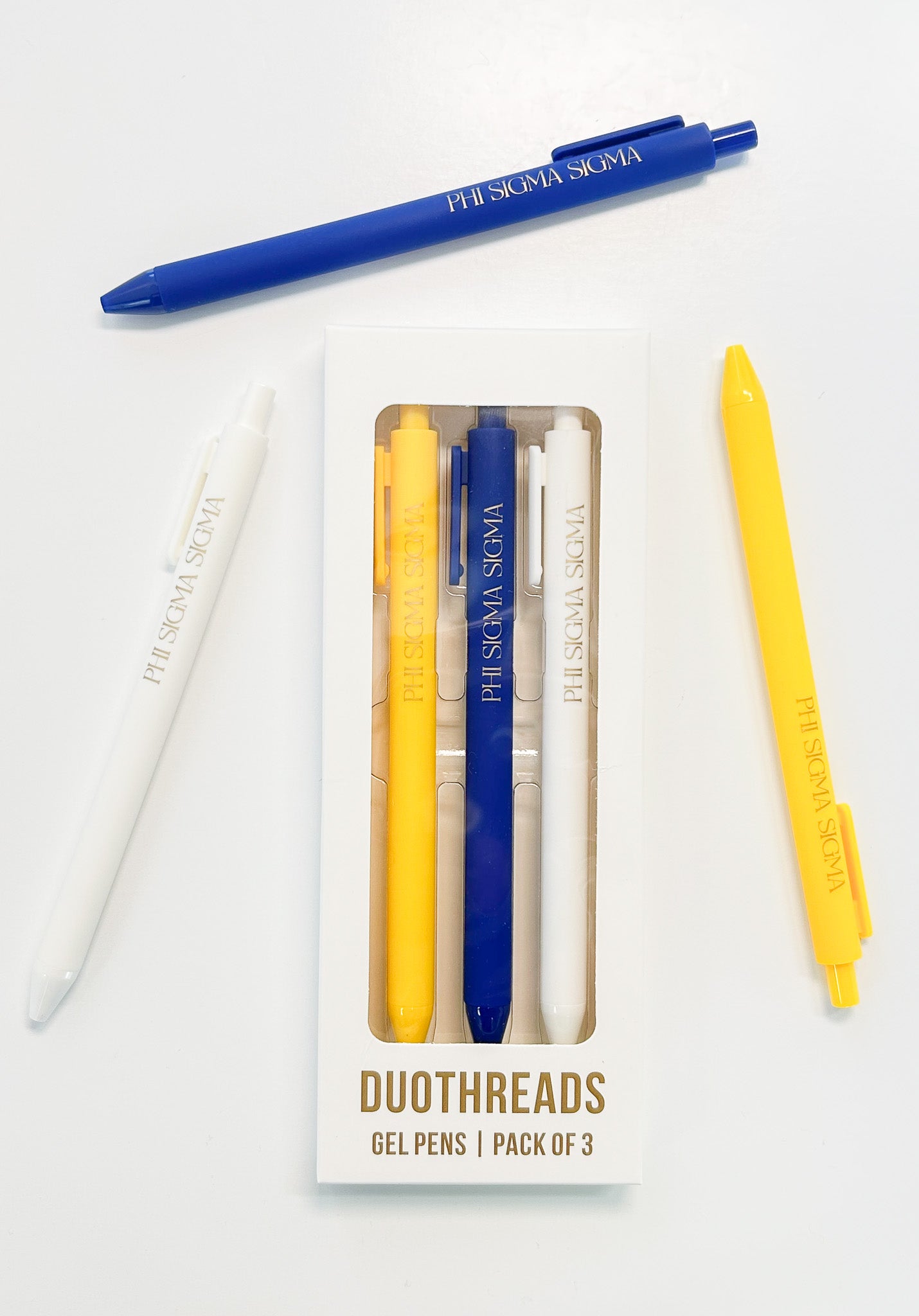 Phi Sigma Sigma Lettered Luxe Sorority Pens