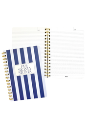 Phi Sigma Sigma Stripe Sorority Notebook