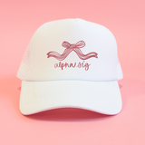Alpha Sigma Alpha Coquette Sorority Trucker Hat
