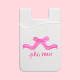 Phi Mu Coquette Bow Phone Wallet