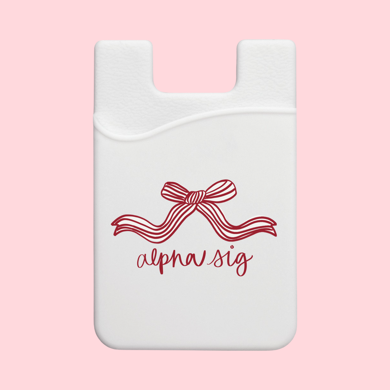 Alpha Sigma Alpha Coquette Bow Phone Wallet