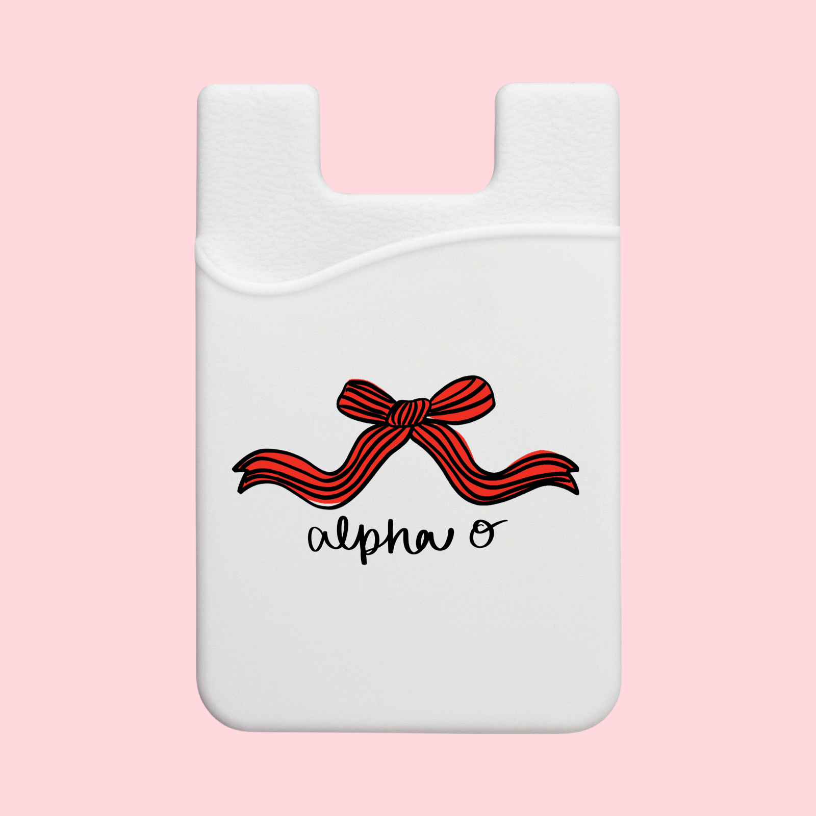 Alpha Omicron Pi Coquette Bow Phone Wallet