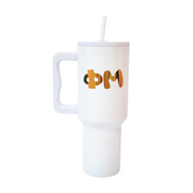 Phi Mu 40oz 24 Karat Tumbler