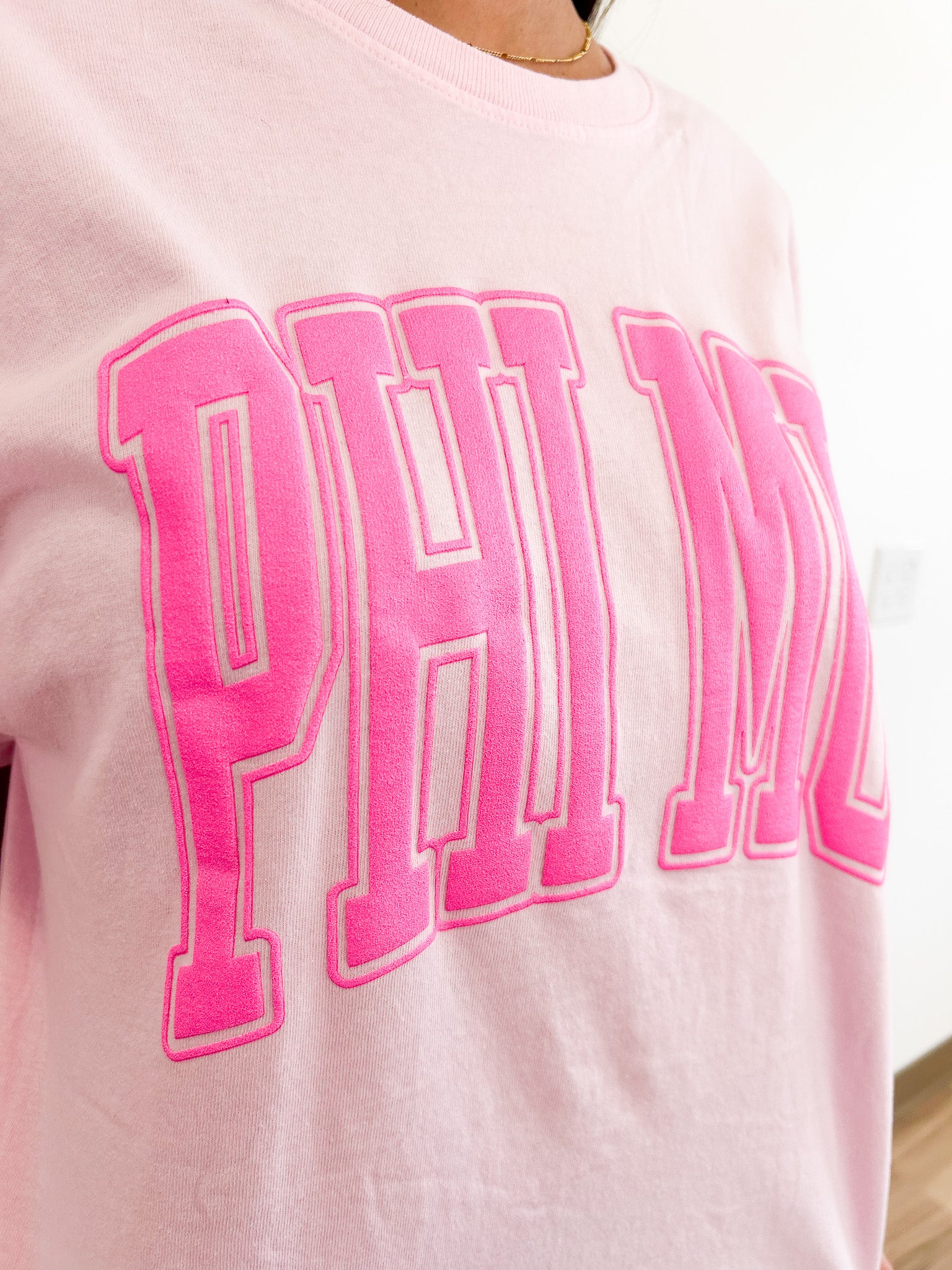 Phi Mu Varsity Puff Sorority Tee