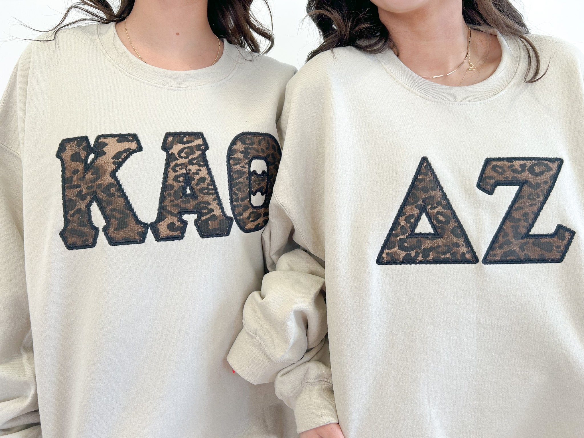Sahara Embroidered Letter Sorority Sweatshirt