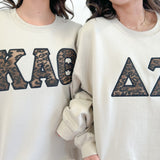 Sahara Embroidered Letter Sorority Sweatshirt