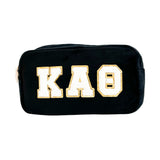 Kappa Alpha Theta Chenille Sorority Cosmetic Bag