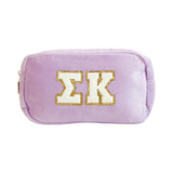 Sigma Kappa Chenille Sorority Cosmetic Bag