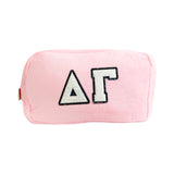 Delta Gamma Chenille Sorority Cosmetic Bag