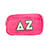 Delta Zeta Chenille Sorority Cosmetic Bag