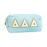 Delta Delta Delta Chenille Sorority Cosmetic Bag