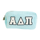 Alpha Delta Pi Chenille Sorority Cosmetic Bag