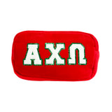 Alpha Chi Omega Chenille Sorority Cosmetic Bag