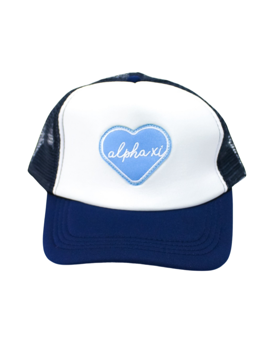 Alpha Xi Delta Whole Lotta Love Heart Trucker Hat