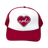 Alpha Phi Whole Lotta Love Heart Trucker Hat