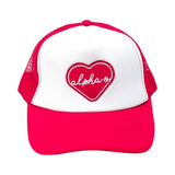 Alpha Omicron Pi Whole Lotta Love Heart Trucker Hat