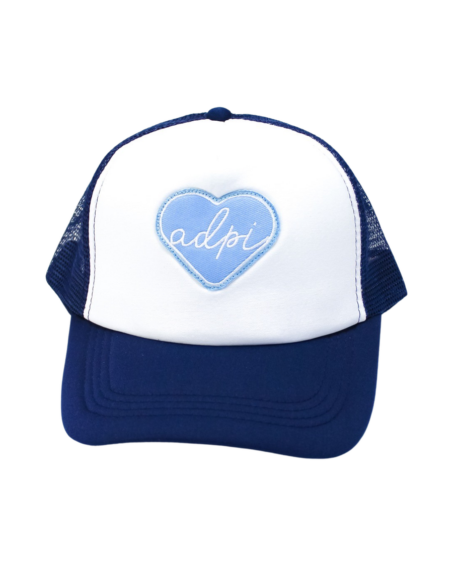 Alpha Delta Pi Whole Lotta Love Heart Trucker Hat