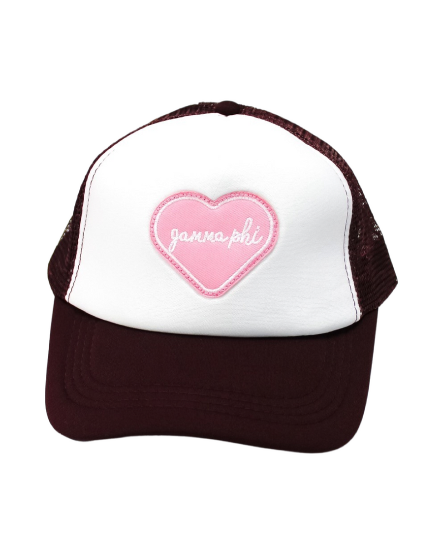 Gamma Phi Beta Whole Lotta Love Heart Trucker Hat
