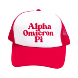 Alpha Omicron Pi Traveler Trucker Hat