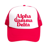 Alpha Gamma Delta Traveler Trucker Hat