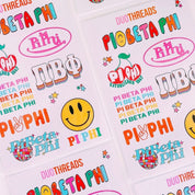 Rainbow Sorority Sticker Sheet