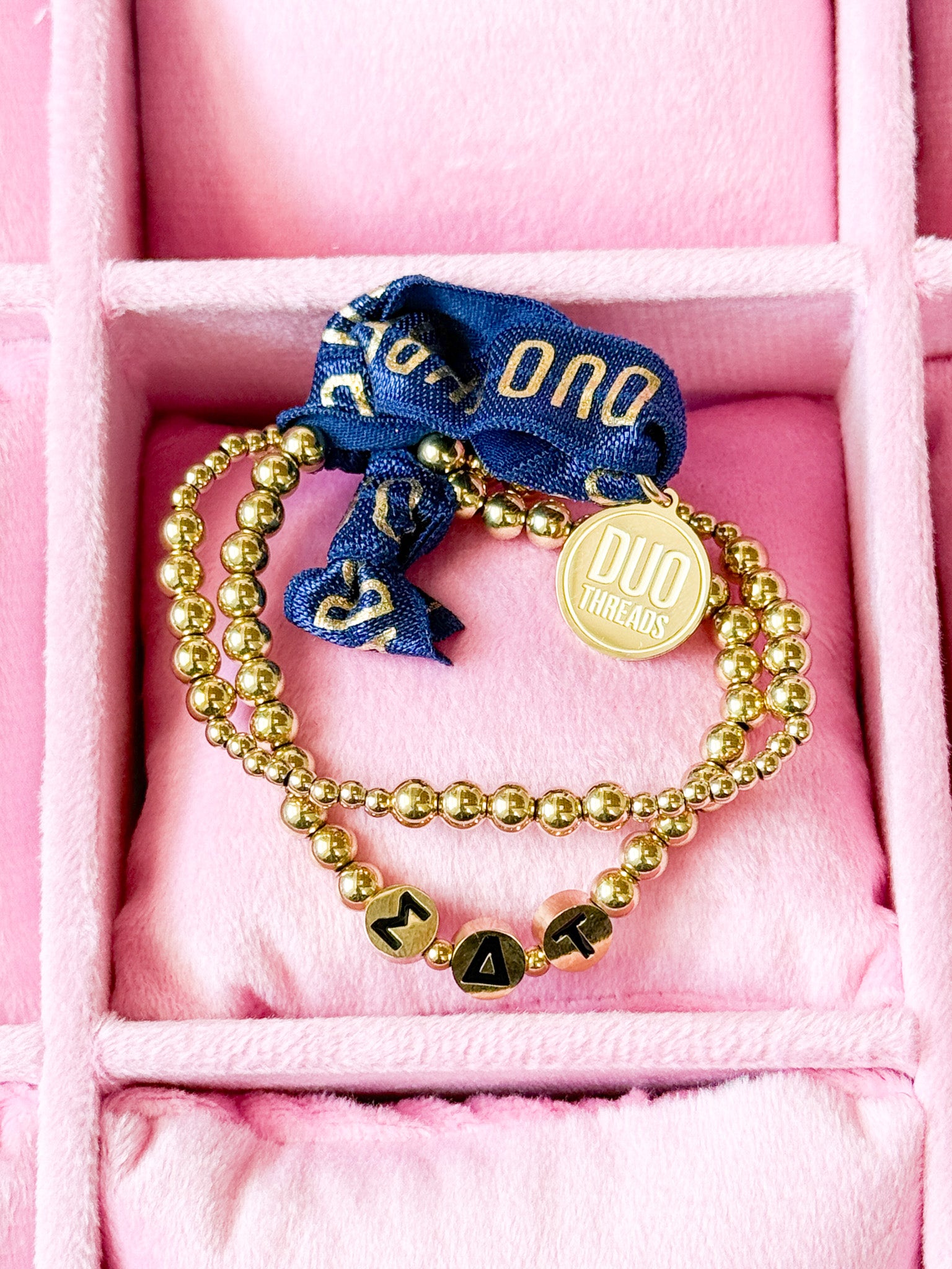 Sigma Delta Tau Everyday Gold Bracelet Sorority Stack
