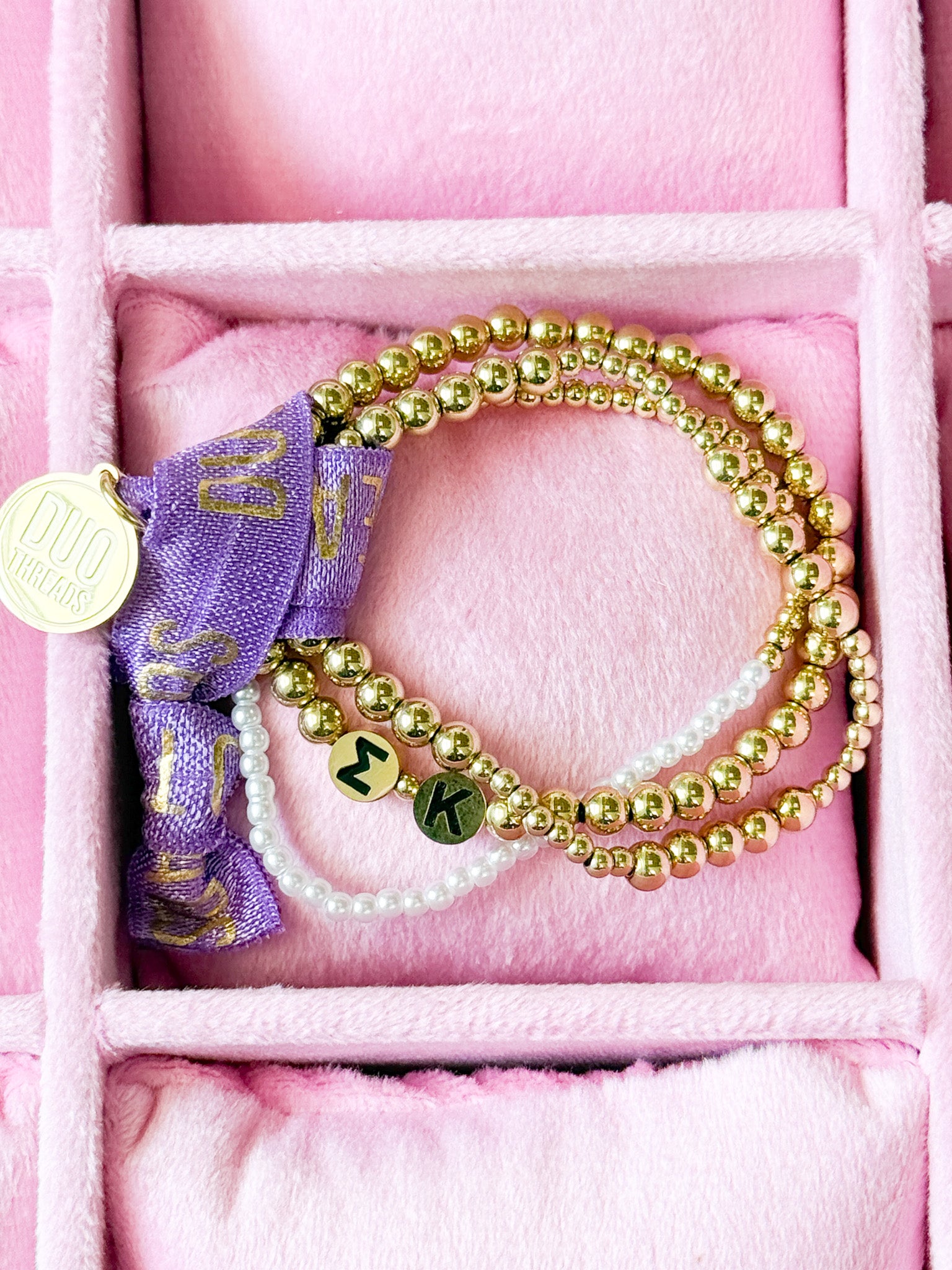 Sigma Kappa Everyday Gold Bracelet Sorority Stack