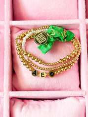 Alpha Epsilon Phi Everyday Gold Bracelet Sorority Stack