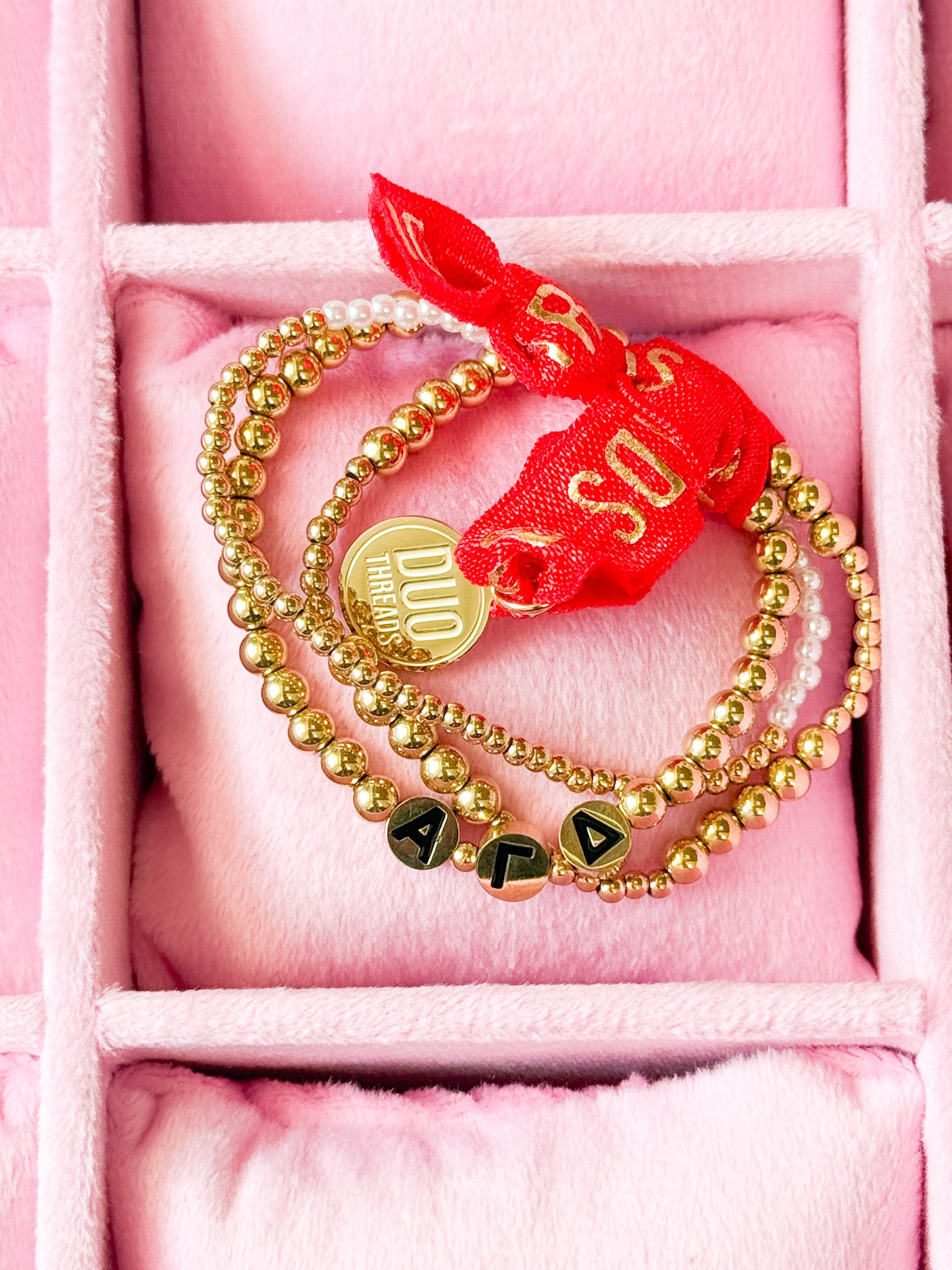 Alpha Gamma Delta Everyday Gold Bracelet Sorority Stack