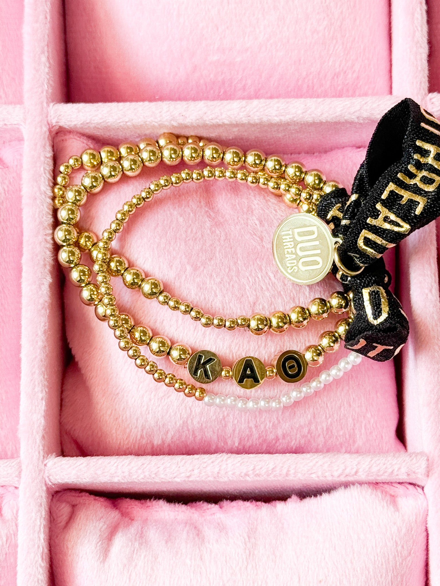 Kappa Alpha Theta Everyday Gold Bracelet Sorority Stack