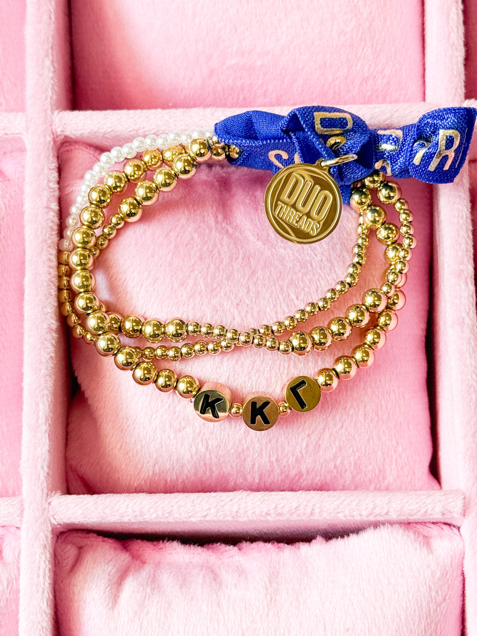 Kappa Kappa Gamma Everyday Gold Bracelet Sorority Stack