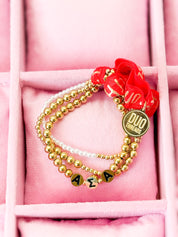 Alpha Sigma Alpha Everyday Gold Bracelet Sorority Stack