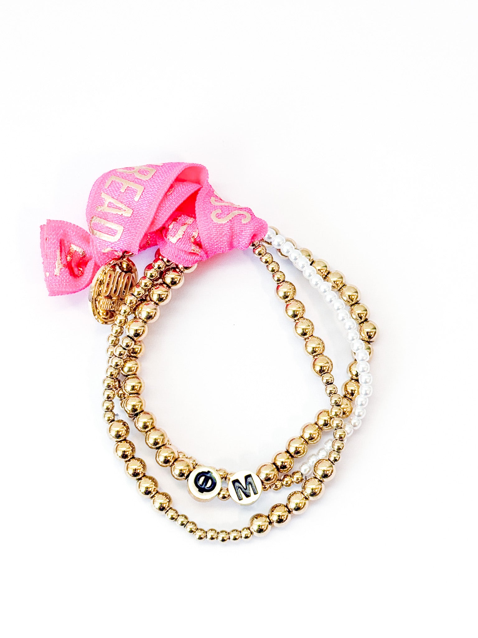 Phi Mu Everyday Gold Bracelet Sorority Stack