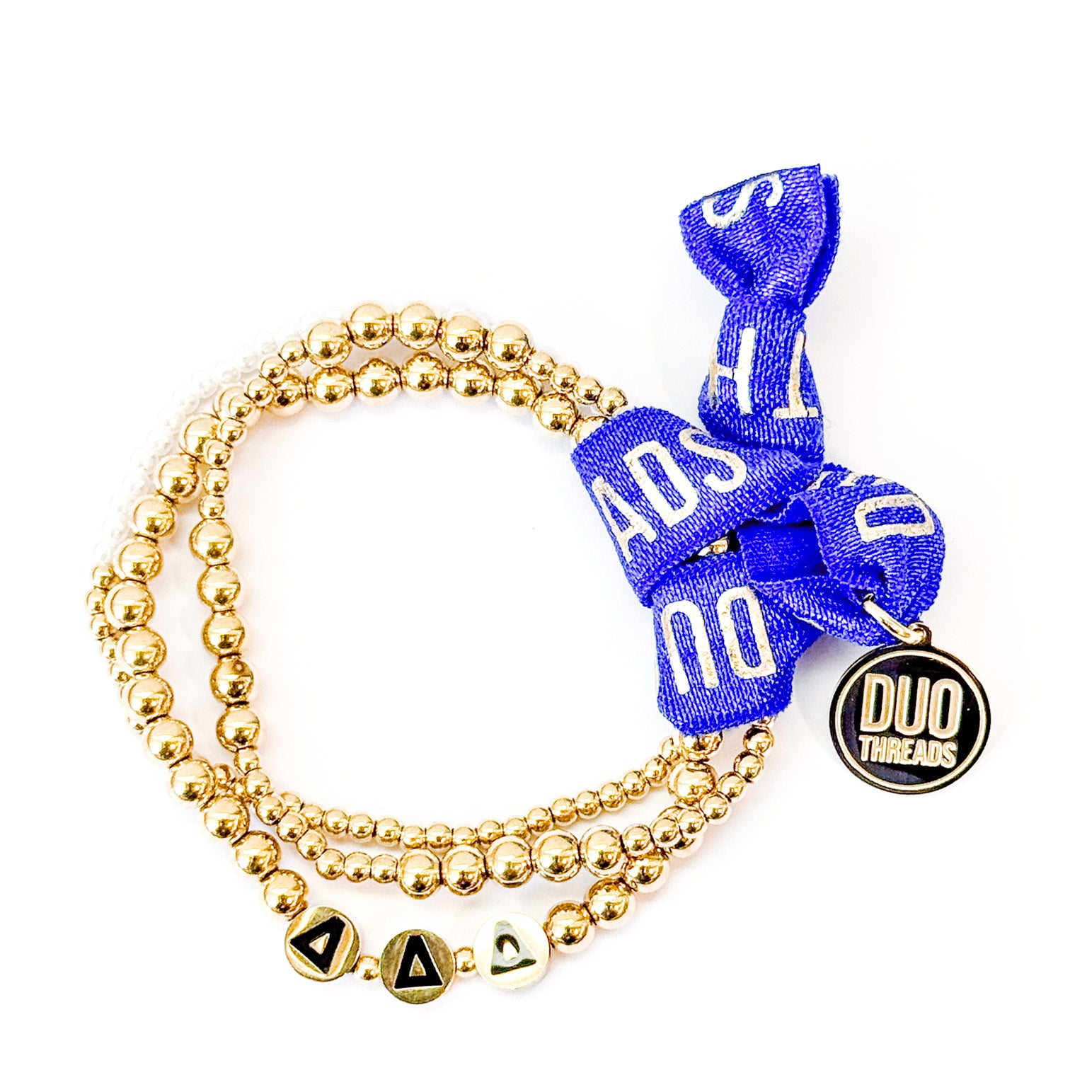 Delta Delta Delta Everyday Gold Bracelet Sorority Stack