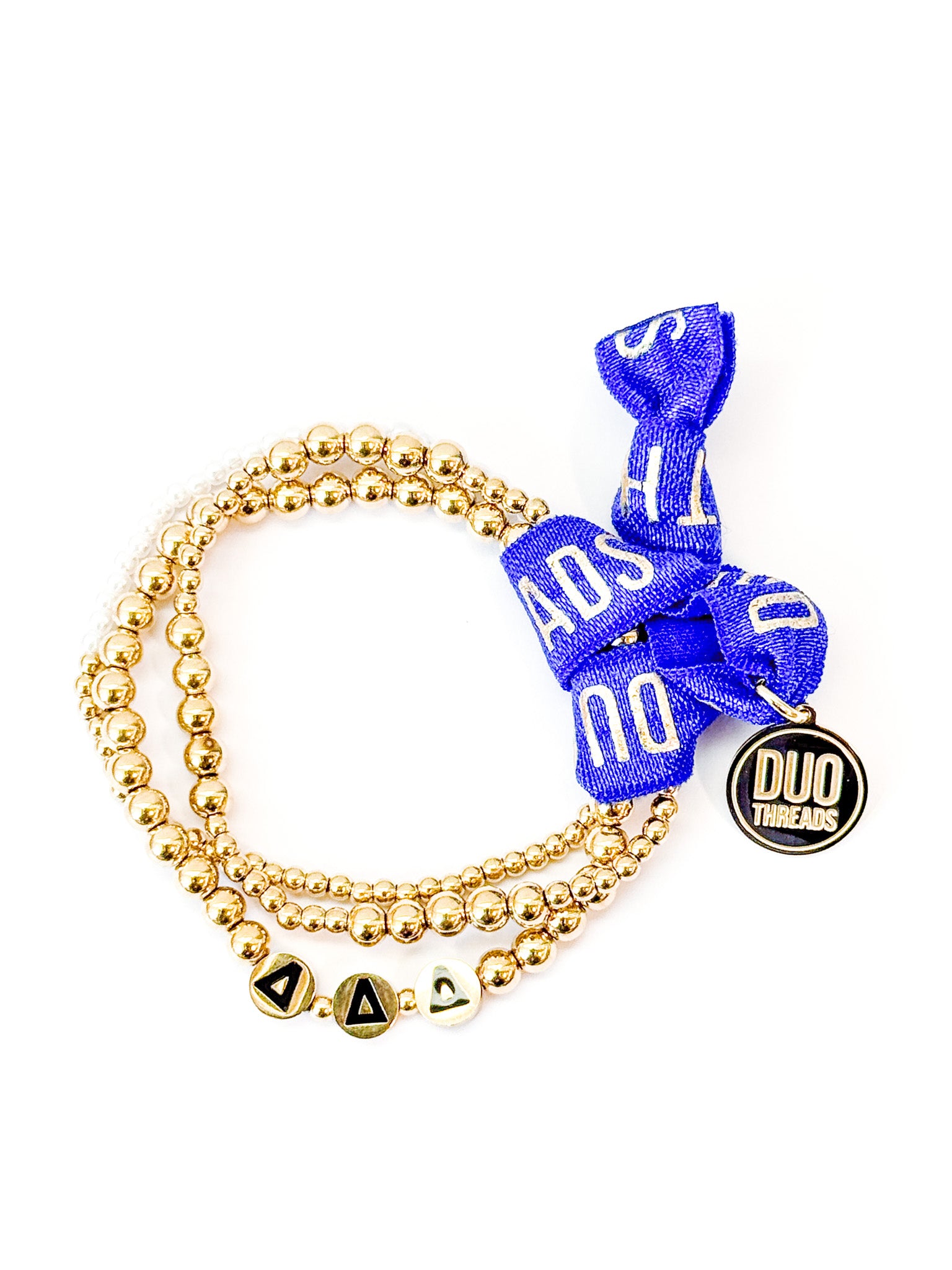 Delta Delta Delta Everyday Gold Bracelet Sorority Stack
