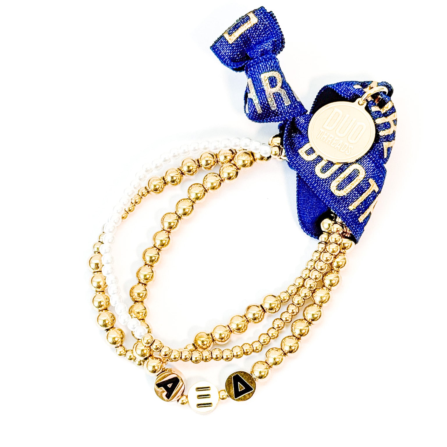 Alpha Xi Delta Everyday Gold Bracelet Sorority Stack