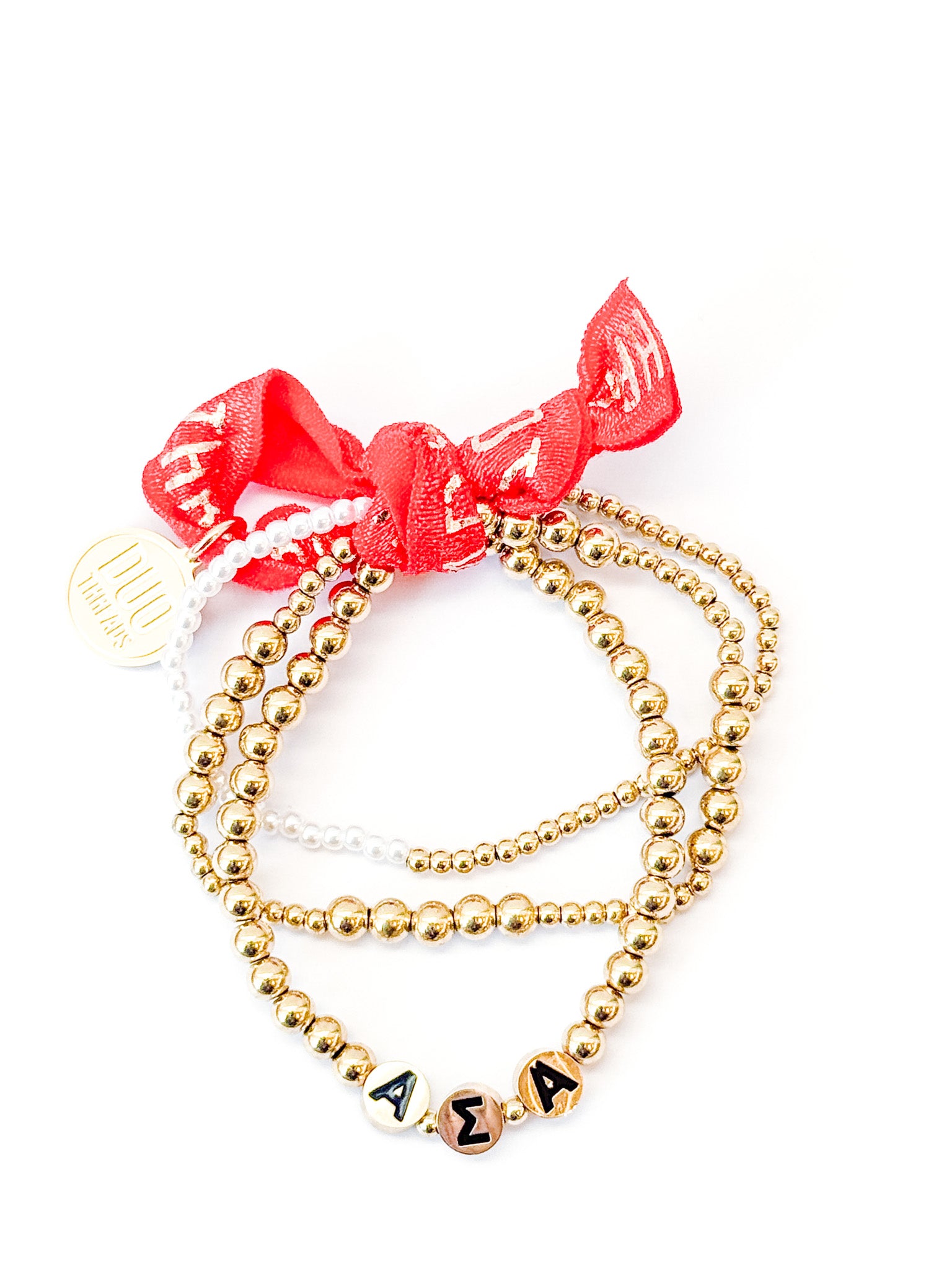 Alpha Sigma Alpha Everyday Gold Bracelet Sorority Stack