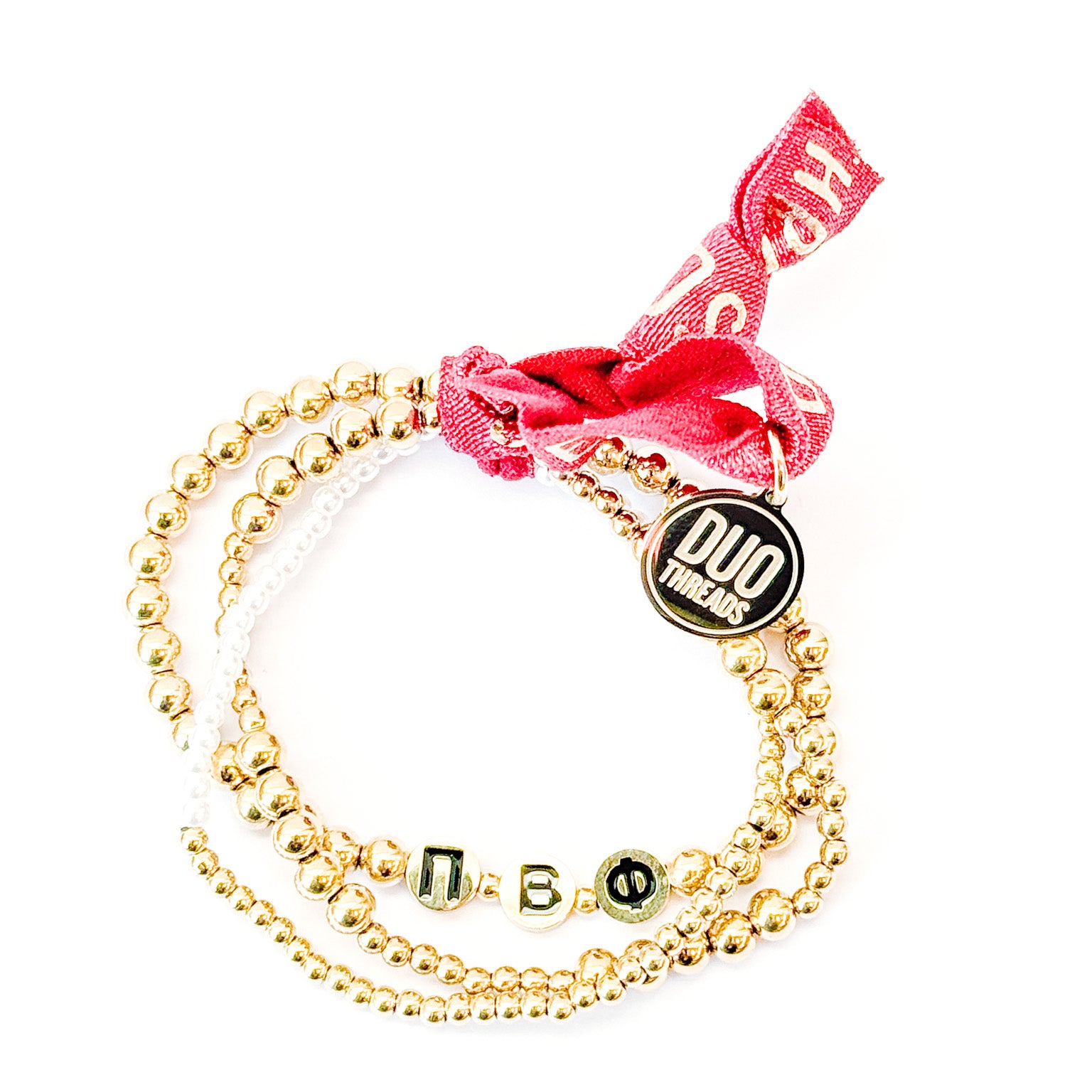 Pi Beta Phi Everyday Gold Bracelet Sorority Stack