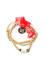 Alpha Omicron Pi Everyday Gold Bracelet Sorority Stack