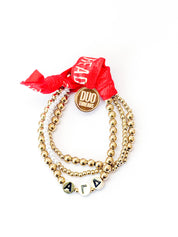 Alpha Gamma Delta Everyday Gold Bracelet Sorority Stack