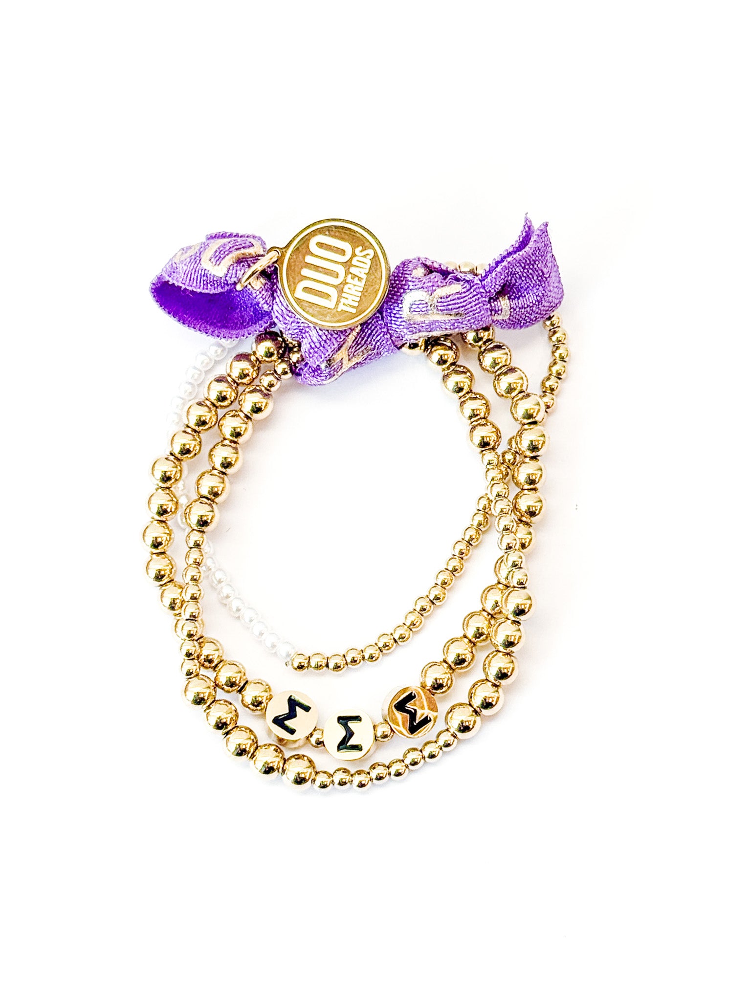 Sigma Sigma Sigma Everyday Gold Bracelet Sorority Stack