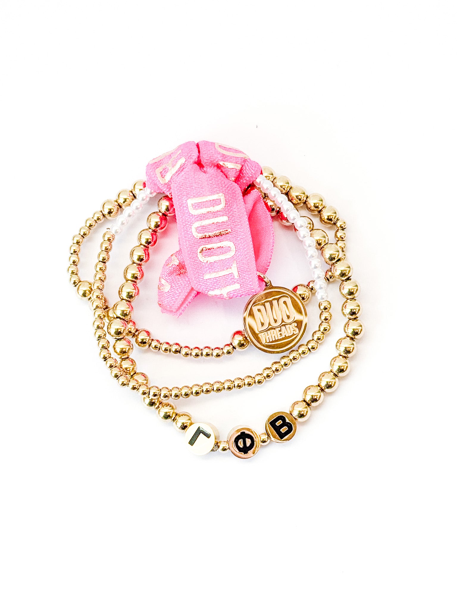 Gamma Phi Beta Everyday Gold Bracelet Sorority Stack