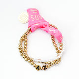 Delta Zeta Everyday Gold Bracelet Sorority Stack